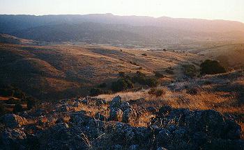 View of Santa Cruz Mountains from Santa Teresa park